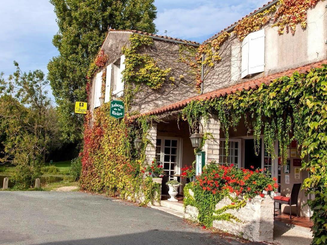 Logis Auberge De La Riviere Les Velluire-sur-Vendee Exterior foto